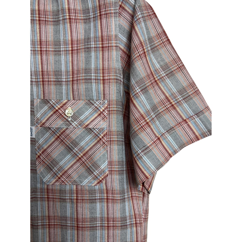 Levi's Button Up Mens Large Multicolor Plaid Tapered Fit Vintage Shirt A28 - Picture 9 of 12